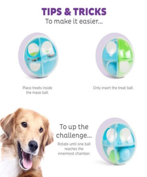 Nina Ottosson A-Maze Ball Dog Toy