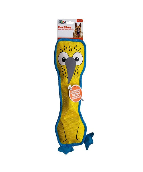 Outward Hound Fire Biterz Blue Footed Boobie 3 Squeaker Dog Toy - Pet Mall