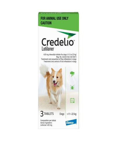 Credelio Chew Tick and Flea Treatment for Medium Dogs 11-22kg