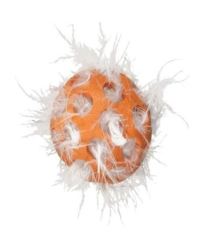 JW Cataction Feather Ball Cat Toy