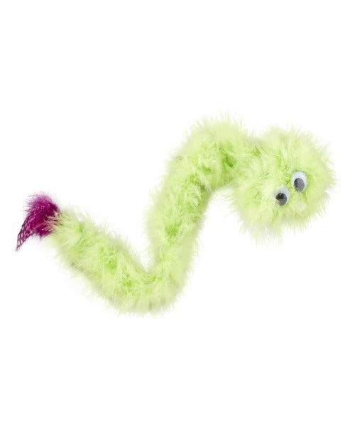 JW Cataction Featherlite Catnip Boa Squeaky Cat Toy