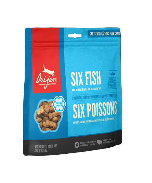 Orijen Six Fish Freeze Dry Cat Treats 35g The Pet Tack Shop