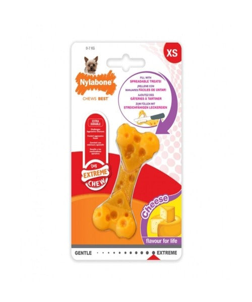 Nylabone Extreme Chew Cheese Bone (Cheese)