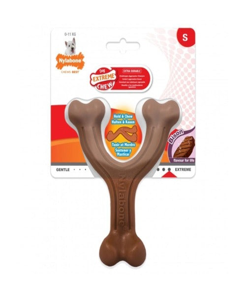 Nylabone Extreme Chew Wishbone (Bison)