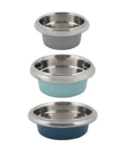 Petmate Painted Stainless Steel Easy Grip Dog Bowl