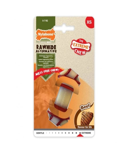 Nylabone Rawhide Alternative Knot Bone (Beef)