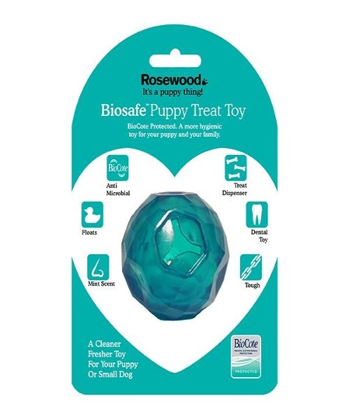 Rosewood BioSafe Puppy Treat Ball Dog Toy