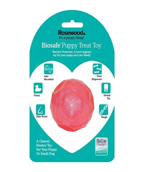 Rosewood BioSafe Puppy Treat Ball Dog Toy