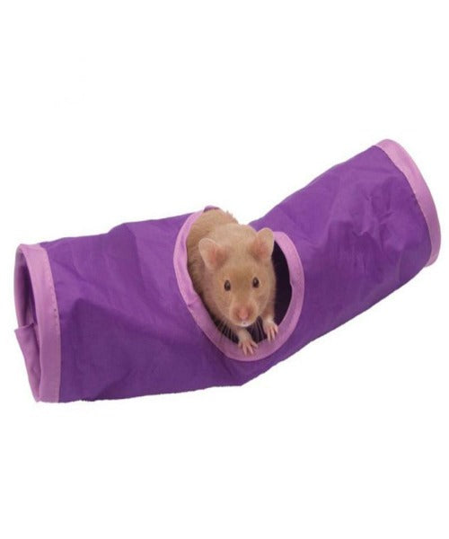 Rosewood Crinkle Activity Tunnel for Small Pets