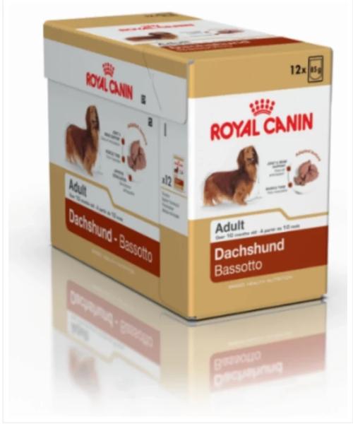 Royal Canin Dachshund Dog Food Pouches 12 x 85g - Pet Mall 