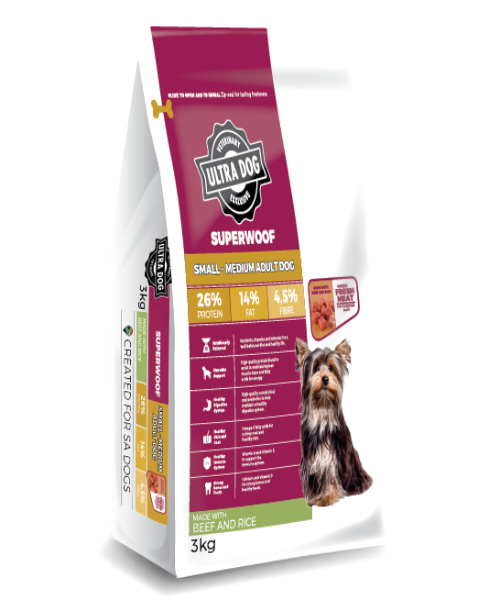 Ultra Dog Superwoof Turkey & Rice Small & Medium Adult Dog Food