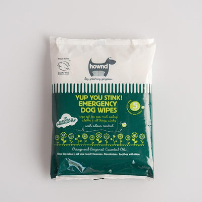 Hownd YUP YOU STINK! ANTIBACTERIAL EMERGENCY DOG WIPES - Pet Mall