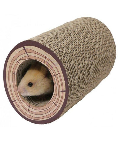 Rosewood Shred-A-Log Corrugated Tunnel for Small Pets