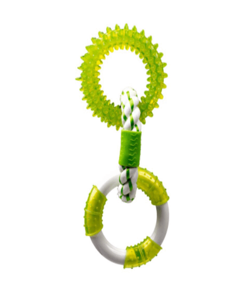 Canine Clean Triple Rings Dog Toy